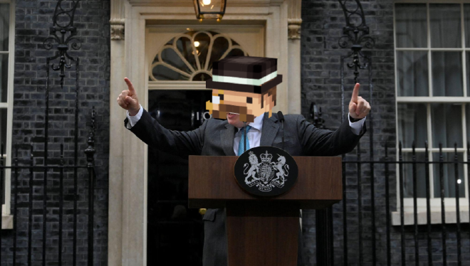 Picture of PM Gobblin at his election rally.